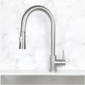 [엠시스]한샘 MSYS SMF-700 무광 니켈 거위목 국산 주방수전 교체