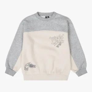 [롯데백화점]인디고뱅크키즈 부들기모 배색 스웨트 셔츠(오버핏) IKMA25T01