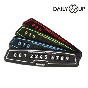 DailySSuup) 주차번호판 논슬립 싼타페 컬러알림판 차량용전화번호판 차량용전화번호알림판