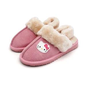 헬로키티 아동 스웨이드 슬리퍼`