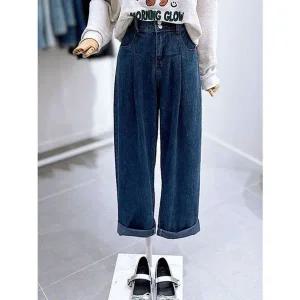 [NS홈쇼핑][레코브]핀턱주름 배기핏 데님팬츠(LC41EXDP032X)[35482312]