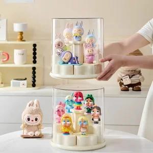 땡큐베리메르시 피규어 장식장 회전 원형 아크릴 진열장 인형 보관함 디스플레이 쇼케이스