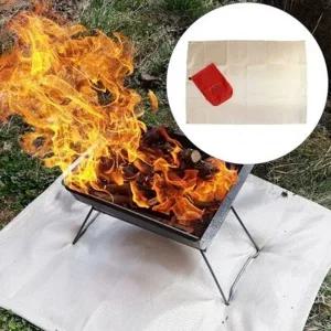 캠핑용 화로 안전 매트 방염 그릴 덮개-WFGZYFD