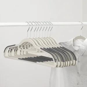 코멧 홈 미끄럼방지 회전형 옷걸이 그레이 10개