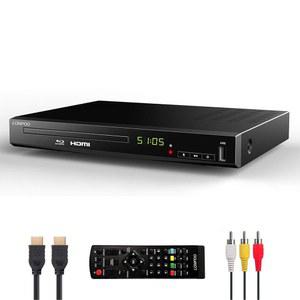 HDMI 및 AV 케이블이 포함된 TV용 HD 블루레이 디스크 플레이어, 1080P, 내장 PAL NTSC, 동축 출력, USB 입력