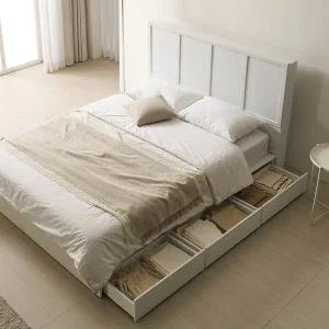 [BIF보루네오][보루네오]호텔라인 넉넉한 수납 침대 K (매트별도) KC829