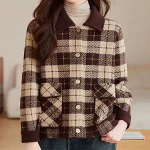 [렐라웨어]웨인드 체크 모직 자켓 2color