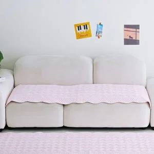 마로 렌징 모달 워싱 쇼파패드 4단 65x240cm 핑크