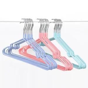 비스토어657 PVC 논슬립 코팅 옷걸이 10P/옷가게/여성용/남성/상의/옷장/논슬림/장농/정리/실내/상하의