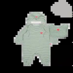 [벨리타앤보이즈] BB5WBS21GN 베이비스트라이프 기모긴팔점프수트 빕보넷세트