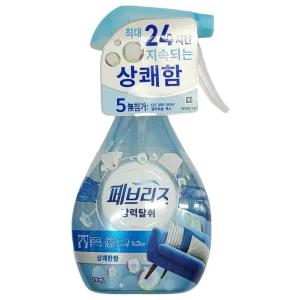하루종일 상쾌한향 오래도록 퍼지는 섬유탈취제 370ml/정전기/퍼퓸/방지/꽃내음/스프레이/학교/어린이집/