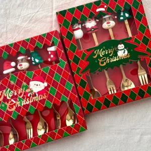 크리스마스 스푼 포크 선물세트 홈파티 단체 감사선물
