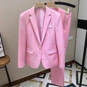 TC 교복몰 핑크 싱글 웨이스 슈트 정장세트 남자정장 남자정장 면접정장 남자면접정장