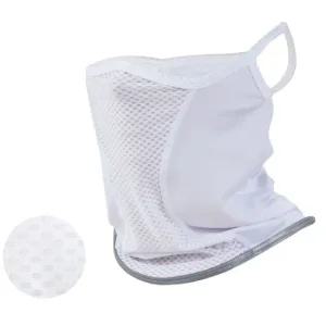 화이트 리플렉트 스포츠마스크 자전거마스크 라이딩 매쉬마스크 사이클 자전거라이딩복