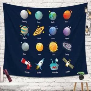 대형패브릭포스터 가림막 태양계 행성 우주 택1 (47SdH)