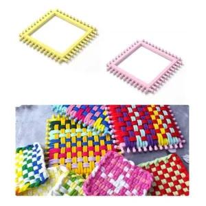 DIY 손뜨개 티코스터 만들기 끈 직조틀 세트