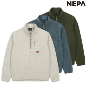 [네파](김해점)남성 가을겨울 플러피 플리스 하프 집업티셔츠 7K75464