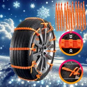차량용 스노우체인 일회용 10개 케이블타이 미끄럼방지 타이어체인 간편설치 크기 2 x 95cm