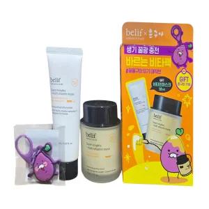 빌리프 슈퍼나이츠 멀티 비타민 마스크 75ml +50ml+키링 춘구마 콜라보 /생기 꿀광 충전