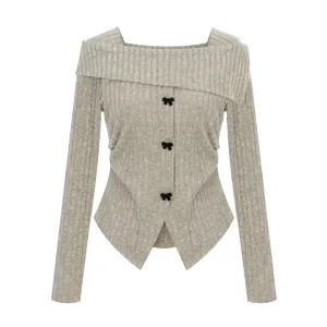 [샐리] 소프트리본오프숄더티셔츠_I5D-CTS003