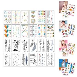 미니 타투 스티커 30종 페스티벌 헤나 판박이 문신/유아/여름/방수/어린이/붙이는/대용량/가짜/셀프/지워지