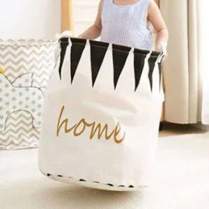 HOME 패브릭 장난감 정리함 패브릭바구니 천바구니 소품정리 간편바스켓 깔끔정돈