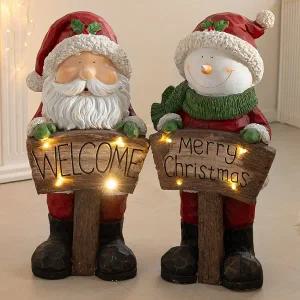 [플라워트리]크리스마스 산타 눈사람 인형 대형 장식 점보 마블 91cm 2타입 소품 용품 이벤트 파티