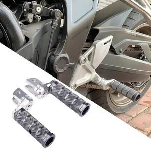 HONDA 오토바이 차량(그레이)과 호환 NX500 CB500R CB300R CB500X용 AUSHOOL 조절식 라이더 프론트 풋페그 세트