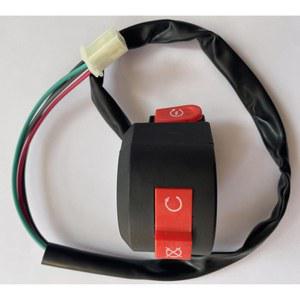 7/8 22mm 4와이어 3기능 핸드바 마운트 모터바이크 ON 오프 스타트 킬 스위치 교체 110cc 125cc ATV 쿼드 4륜 오토바이 피트 바이크와 호환 가능