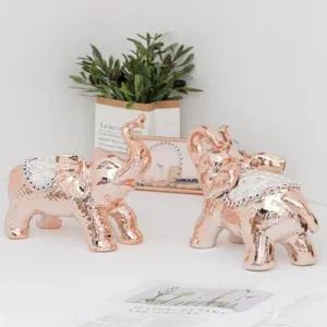 ksr  331 332) 큐빅 로즈 골드 코끼리 B 2p set 인형소품 귀여운인형 20cm인형옷 솜인형