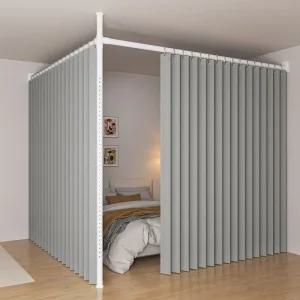 방 거실 파티션 커튼 가리개 칸막이 무타공 인테리어 원룸 이동식 공간분리 분리