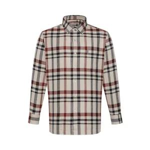 [닥스]기모 폴리혼방 라지체크 셔츠 레귤러핏 베이지___DKW2SHCL135I1