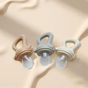 유아 과즙망 과일 쪽쪽이 리필망 치발기 과육 실리콘 망 손잡이 자기주도 쥬시망