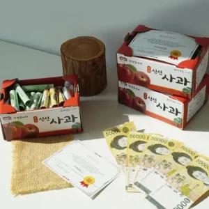 반전 미니 사과 돈 용돈 박스 상자 시즌2