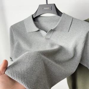 긴팔 카라 셔츠 티 폴로 가을 겨울 100 코튼 니트 반팔 티셔츠 남자 남성 단색 무지 갈매기 칼라 여름 캐주