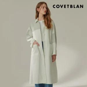 [COVETBLAN] 칼라 블럭 롱 코트(V212MCT102W)