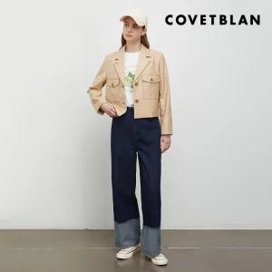 [COVETBLAN] 아웃  포켓 숏 자켓(V222MJK103W)