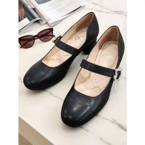 [갤러리아] [센터시티] 고세 여성 러블리 통굽 메리제인 펌프스 GLP5S021 블랙