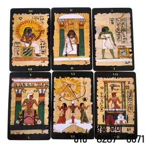 1Pcs 타로 이집트 카드 데크 신비한 운세 게임 파티를위한 영어 버전