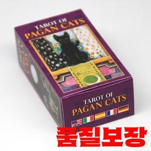 78 장의 카드 데크 타로 이교 고양이 전체 영어 파티 게임 오라클