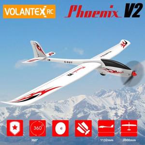 Volantex FPV RC 글라이더 비행기 무선 제어 장난감 배터리 리모컨 없는 PNP 2000mm 피닉스 V2 5 채널 759-