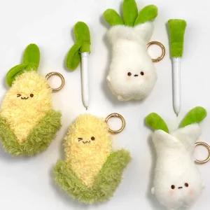 조선문방구 뽀짝 야채캐릭터 볼펜 인형 키링