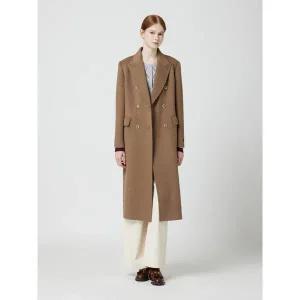 [CC콜렉트](강남점)캐시미어 블렌드 플랩 포켓 더블 롱코트_C254MSG173