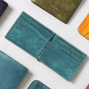 마뜨 천연 소가죽 슬림 심플형 남자 남성 머니클립 골프클립 지갑 9컬러 (슬림 심플형)