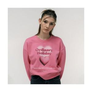 원더플레이스 ORDINARY HOLIDAY 하트 베이직 맨투맨 W7C23RAMM102