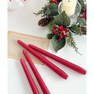 [제이빌라]레드 스파스 테이퍼 캔들 양초 초 빨강 크리스마스초