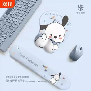 학생 사무필수템 포차코 짱구 스펀지밥뚱이 시바견 손목보호대 메모리폼 컴퓨터 키보드 받침대 남녀공용 책