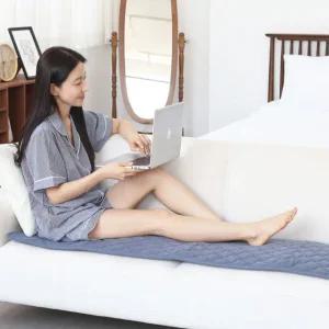 26년형 한일 전자파 없는 카본 쇼파전기매트 전기방석 온열매트 방석 3단 그레이