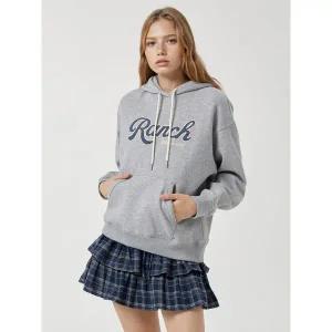 [후아유](김해점)Corduroy Patch Hoodie(F) WHMHF4T21F