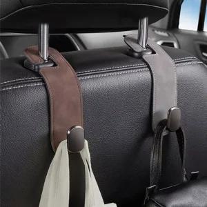 [제이프로젝]편리한 차량 가방 쇼핑백 옷걸이 헤드레스트 가죽후크 차량용옷걸이 차량용가방걸이 차량용걸